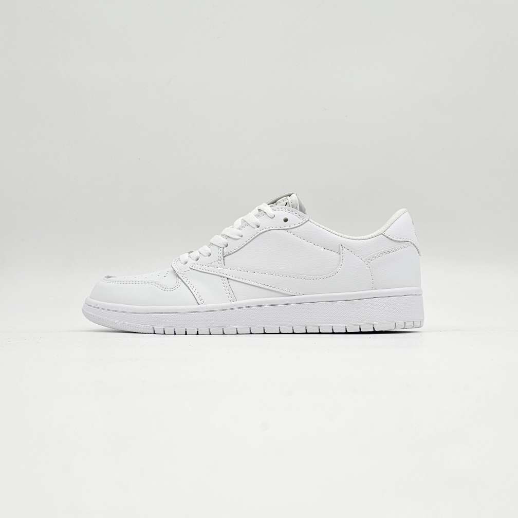 کتونی نایک ایر جردن 1 لو کد 12/  NIKE TRAVIS 1 LOW WHITE PARTY