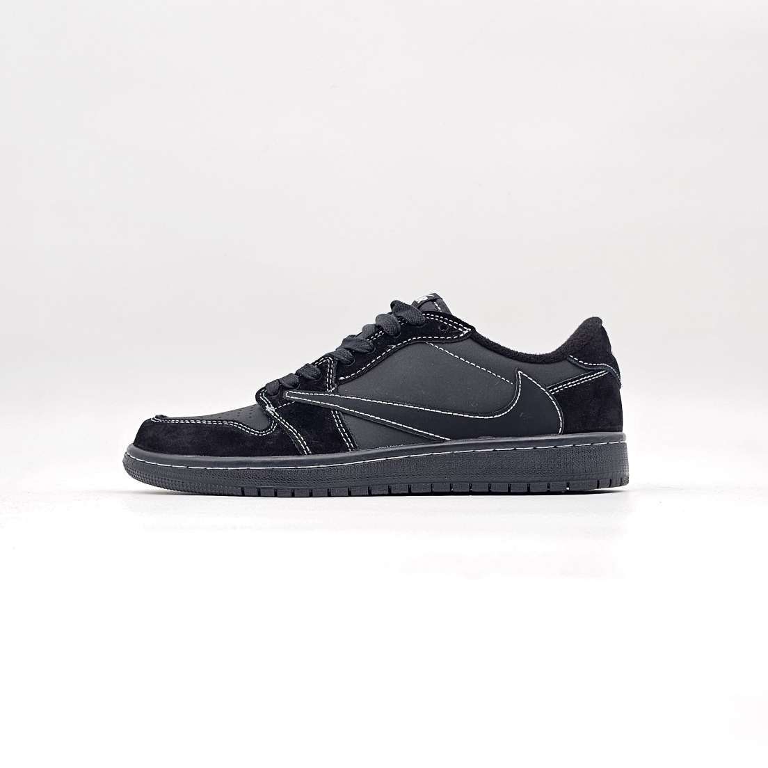 کتونی نایک ایر جردن 1 لو مدل NIKE TRAVIS 1 LOW BLACK PHANTOM